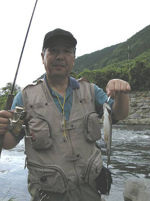 叔父に釣られてしまった岩魚