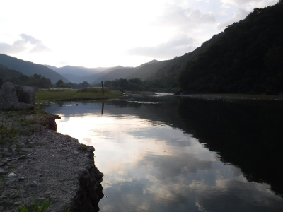 北ノ岐川のバックウォーター