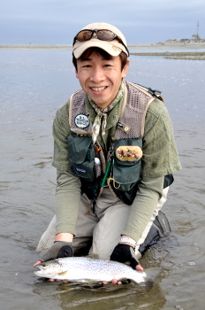 鰐部さん、会心の笑顔