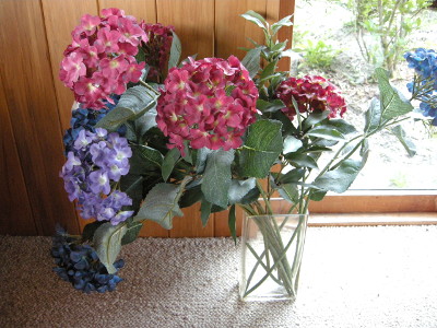 グレースさんの心づかいの紫陽花