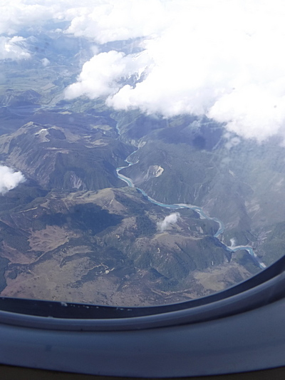 アルプス越えの空の旅