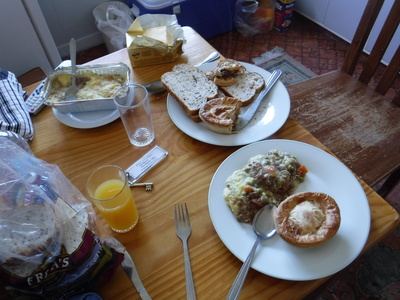 グレースさん手作りのミンス（挽肉料理）
