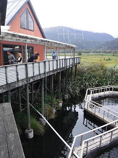 サーモンの養魚場