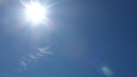 まぶしい日差しと予想以上に涼しい風