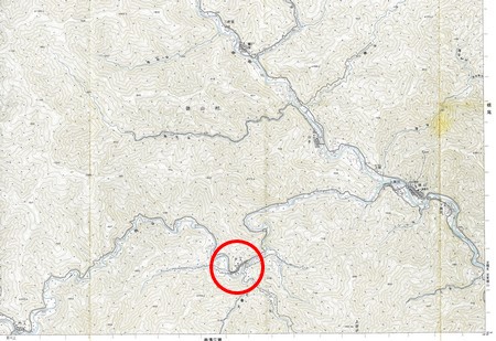 徳山村地形図