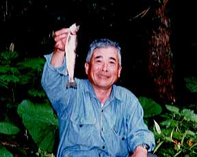 藪沢で釣った岩魚