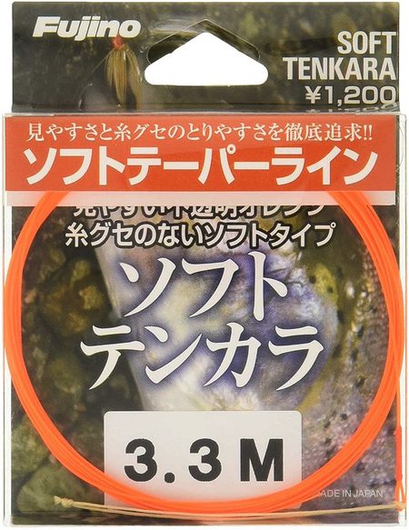 フジノ製ナイロンテーパーライン　ソフトテンカラ