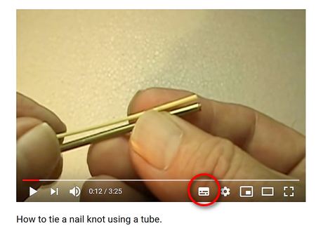 YouTube 動画の字幕表示方法